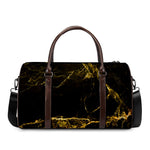 Black Gold Marble Print Duffle Bag