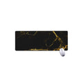 Black Gold Marble Print Extended Mouse Pad