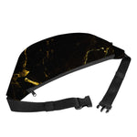 Black Gold Marble Print Fanny Pack