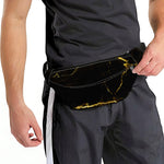 Black Gold Marble Print Fanny Pack