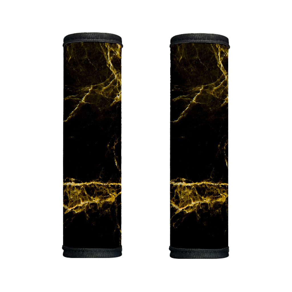 Black Gold Marble Print Handle Covers