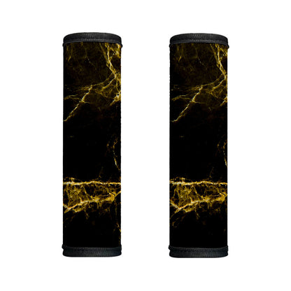 Black Gold Marble Print Handle Covers