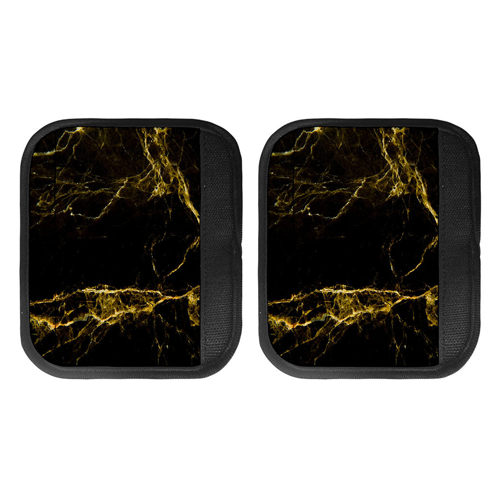 Black Gold Marble Print Handle Covers