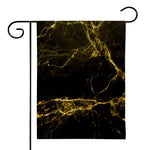 Black Gold Marble Print House Flag
