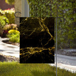 Black Gold Marble Print House Flag