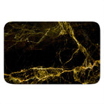 Black Gold Marble Print Indoor Door Mat