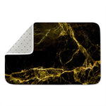 Black Gold Marble Print Indoor Door Mat