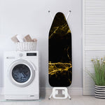 Black Gold Marble Print Ironing Board Cover