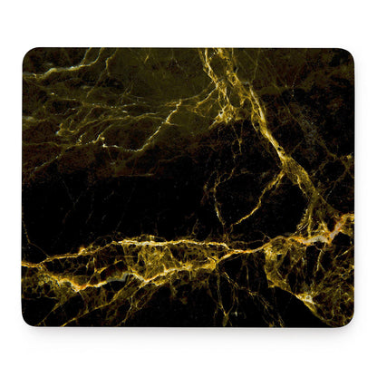 Black Gold Marble Print Mouse Pad