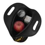 Black Gold Marble Print Neoprene Lunch Bag