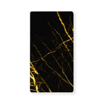 Black Gold Scratch Marble Print Baby Crib Sheet
