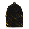 Black Gold Scratch Marble Print Backpack