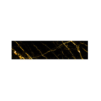 Black Gold Scratch Marble Print Bed Runner