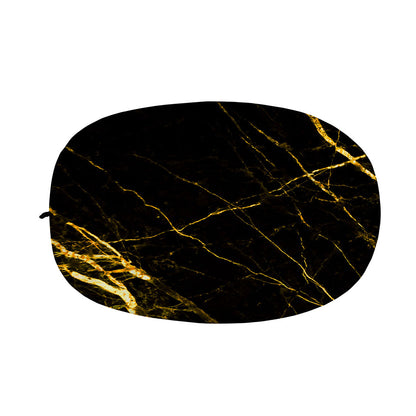 Black Gold Scratch Marble Print Car Side Mirror Covers