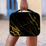 Black Gold Scratch Marble Print Classic Bible Case