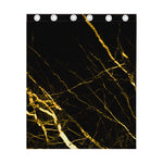 Black Gold Scratch Marble Print Curtain