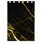 Black Gold Scratch Marble Print Curtain