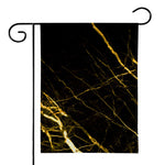 Black Gold Scratch Marble Print House Flag