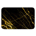 Black Gold Scratch Marble Print Indoor Door Mat
