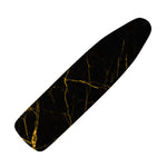 Black Gold Scratch Marble Print Ironing Board Cover
