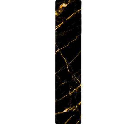 Black Gold Scratch Marble Print Table Runner