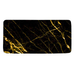 Black Gold Scratch Marble Print Towel