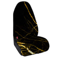 Black Gold Scratch Marble Print Waterproof Car Seat Cover