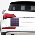 Black Grey And Purple Argyle Print Car Sticker