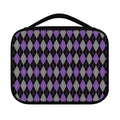 Black Grey And Purple Argyle Print Classic Bible Case