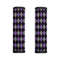 Black Grey And Purple Argyle Print Handle Covers