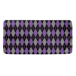 Black Grey And Purple Argyle Print Towel