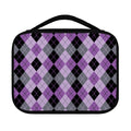 Black Grey And Violet Argyle Print Classic Bible Case