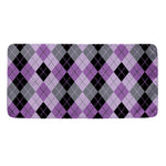Black Grey And Violet Argyle Print Towel