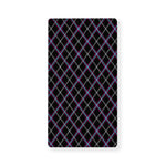 Black Grey Blue And Pink Tartan Print Baby Crib Sheet