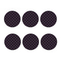 Black Grey Blue And Pink Tartan Print Coaster Set