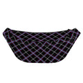 Black Grey Blue And Pink Tartan Print Fanny Pack