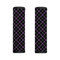 Black Grey Blue And Pink Tartan Print Handle Covers