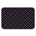 Black Grey Blue And Pink Tartan Print Indoor Door Mat