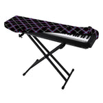 Black Grey Blue And Pink Tartan Print Piano Keyboard Cover