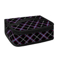 Black Grey Blue And Pink Tartan Print Small Lunch Bag