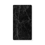 Black Grey Dark Marble Print Baby Crib Sheet