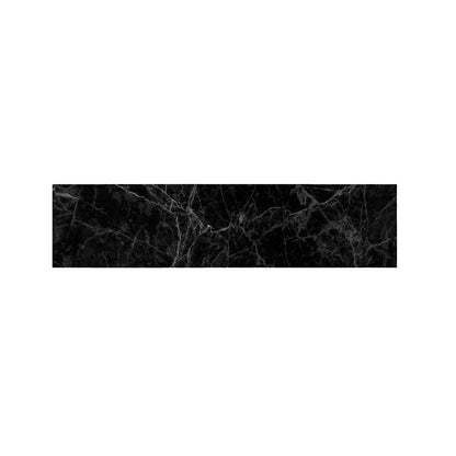 Black Grey Dark Marble Print Bed Runner