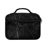 Black Grey Dark Marble Print Briefcase Bible Bag