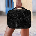 Black Grey Dark Marble Print Classic Bible Case