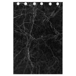 Black Grey Dark Marble Print Curtain