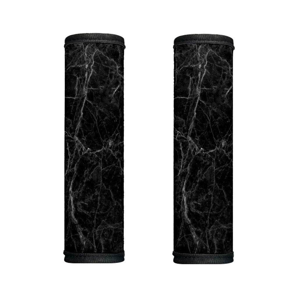 Black Grey Dark Marble Print Handle Covers