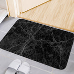 Black Grey Dark Marble Print Indoor Door Mat