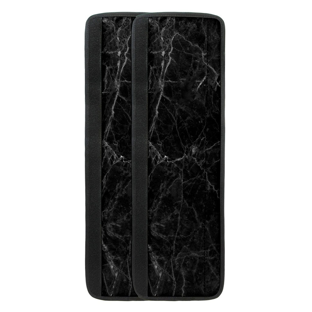 Black Grey Dark Marble Print Refrigerator Handle Covers