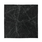 Black Grey Dark Marble Print Silk Bandana