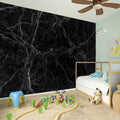 Black Grey Dark Marble Print Wall Sticker